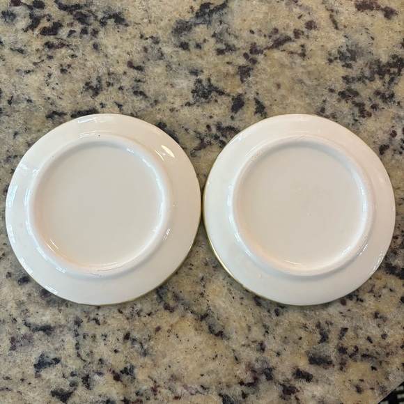 Blue and White Starfish and Seashell Set of Ceramic Plates 5” - Picture 5 of 6